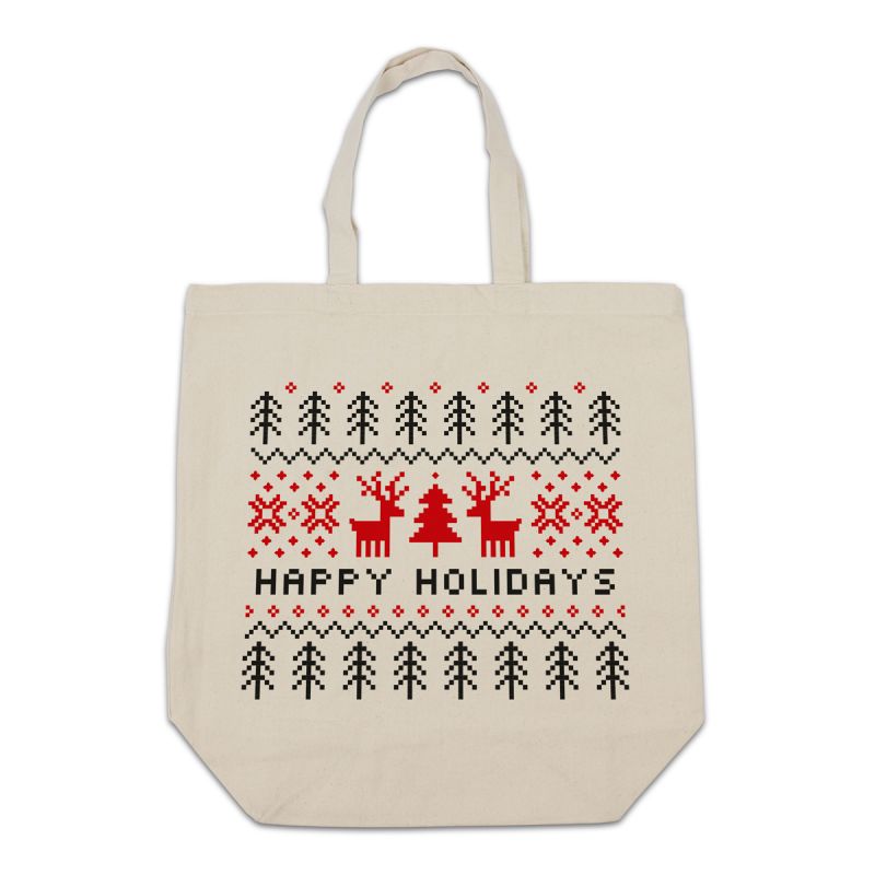 Christmas canvas tote bags - Ugly sweater