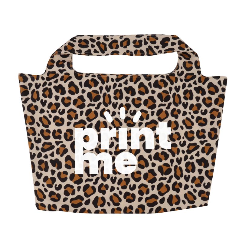 Baumwoll-Strandtaschen mit Leopardenmuster
