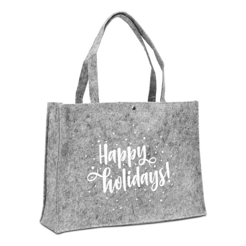 Felt Christmas bags - Happy holidays!