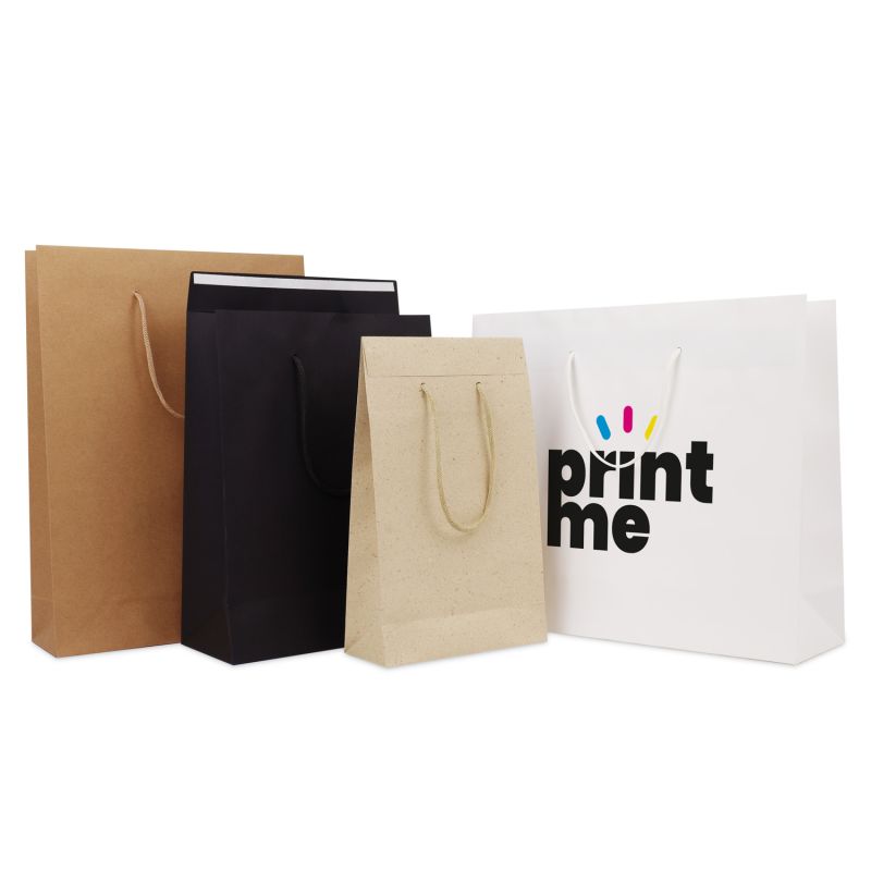 Sacs en papier de luxe avec rabat