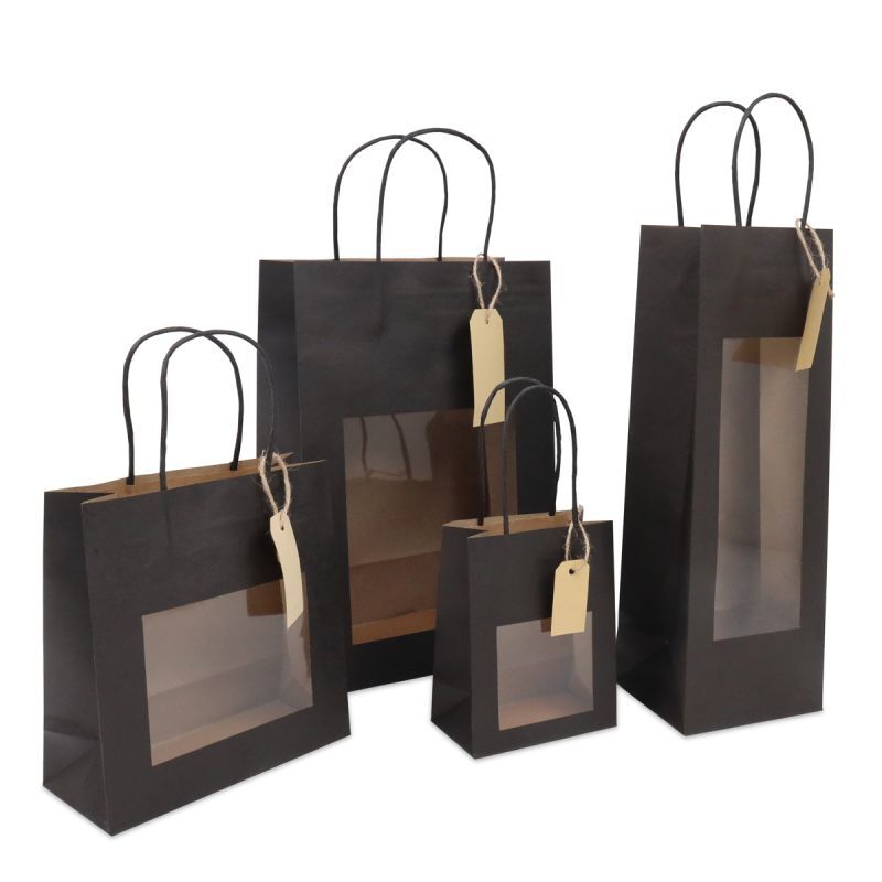 12 Pcs Sac Cadeau En Papier Kraft Avec Des Poignées Sacs Manipulés