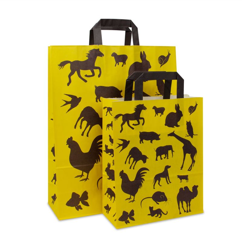 Kraft bags FSC® - Animal design