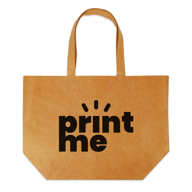 Tyvek tassen - Leatherlook bruin