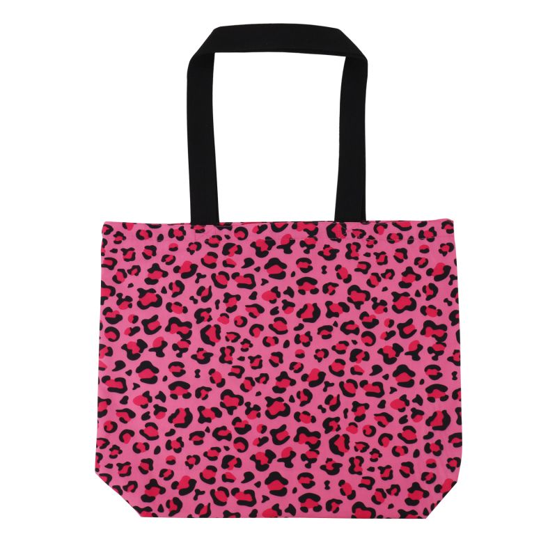 Baumwoll-Shopper mit Panthermuster